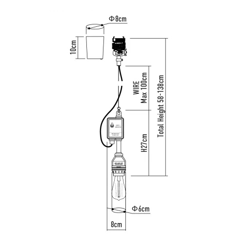 アルミ 当店オリジナルセット40W アンパサンド製ペンダントライト AMP-L005+LD2620 AP-0042E-SV AMPERSAND AMP-L005 S01 機能説明画像-02