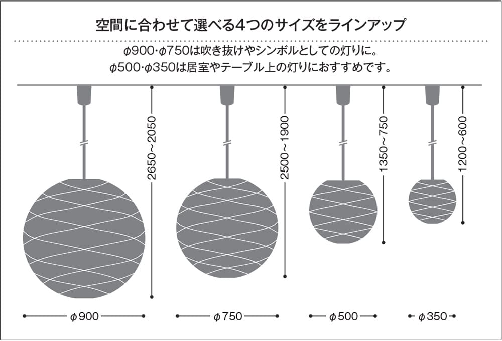 和紙 コイズミ製ペンダントライト AP51061 KO-1020E-WH KOIZUMI AP51061-51064 S01 機能説明画像-02