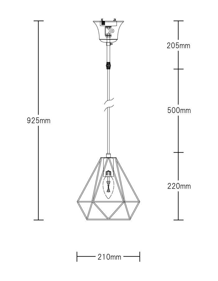 アンティーク オーブ製ペンダントライト IND-017-1 OB-0170E-GD ORRB IND-017-1 S01 機能説明画像-02